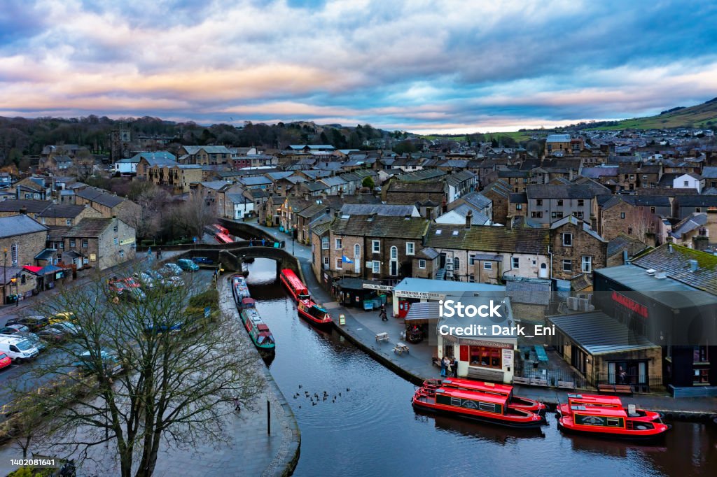 image showing the ariel view of the city Skipton