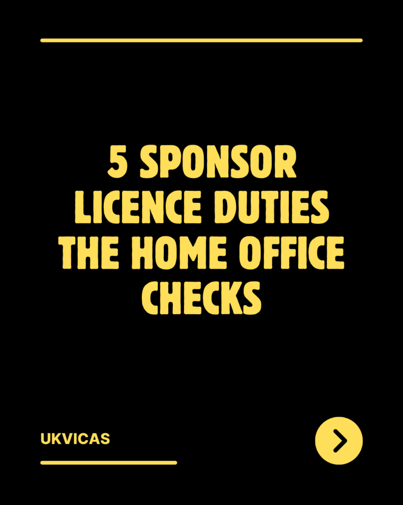 5 Sponsor duties in black back ground and yellow text